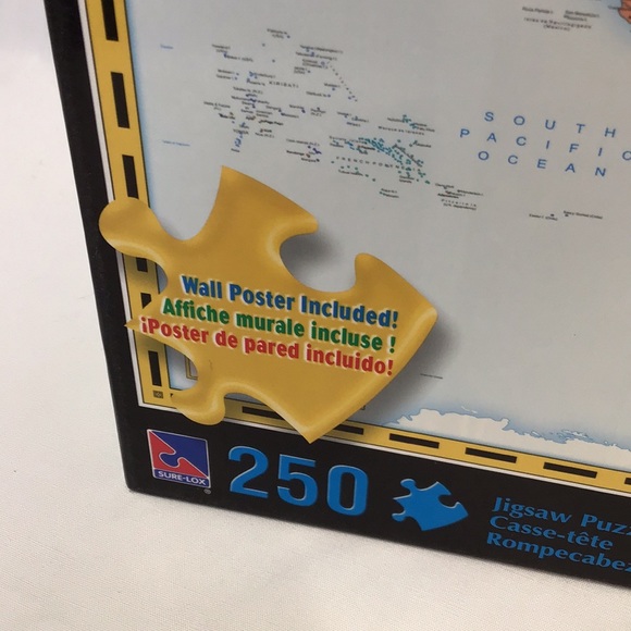 SALE Sealed puzzles with posters Geography Canada & World maps 250pc homeschool - Picture 11 of 11